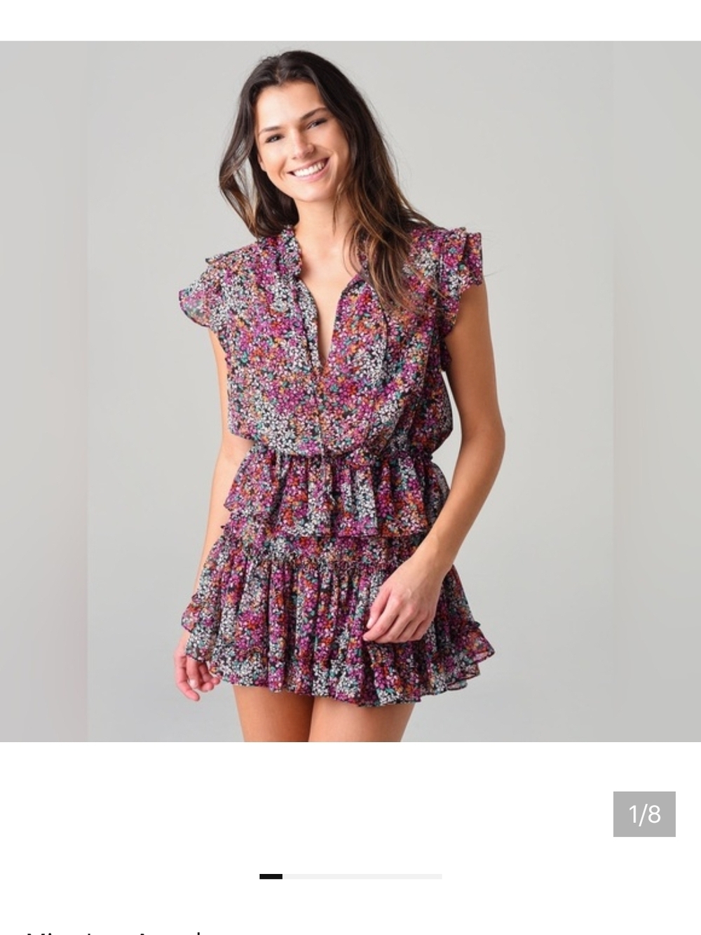 Misa Los Angeles Multicolor Floral Mini Dress